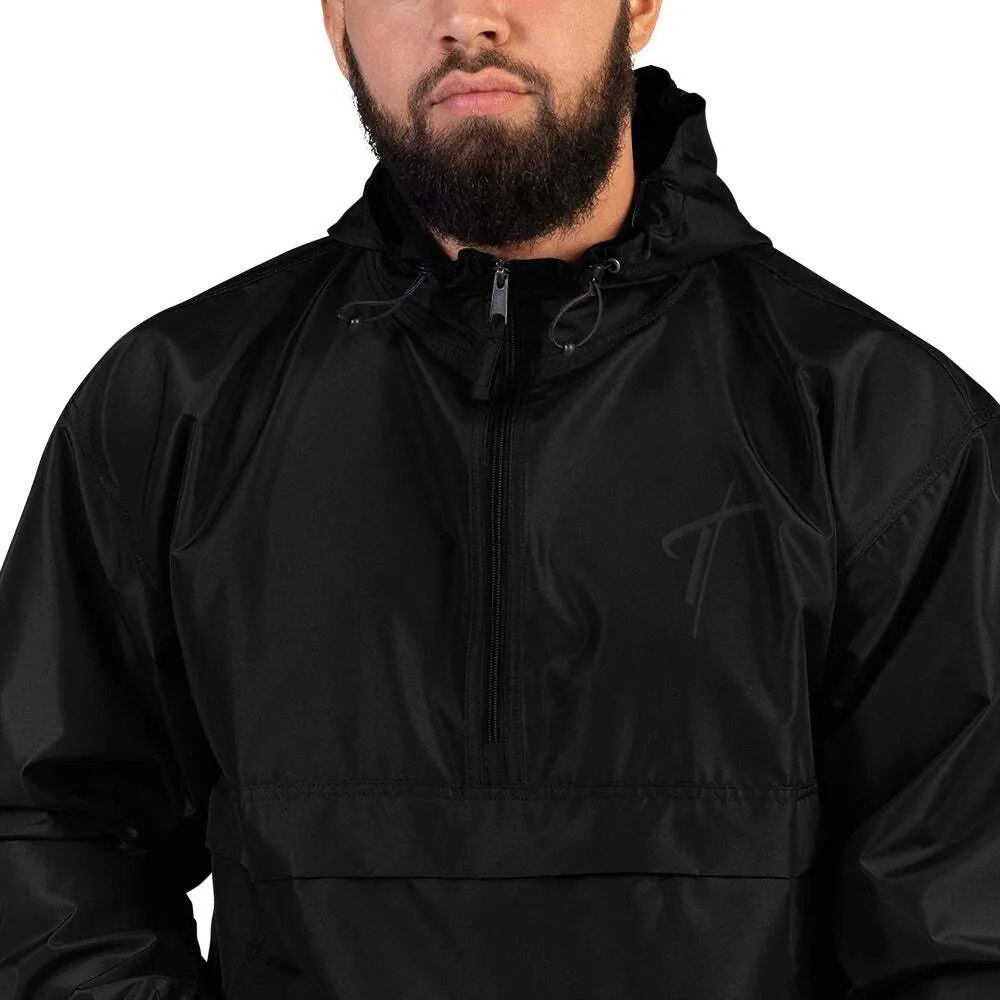 Uniquely You Champion Mens Jacket / Embroidered Cross - Black