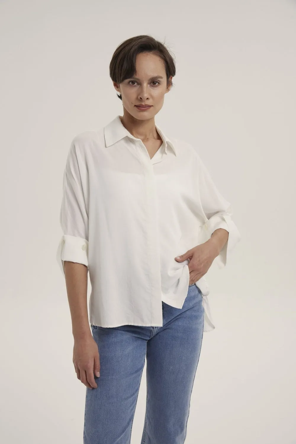 White Classic Short Sleeve Shirt